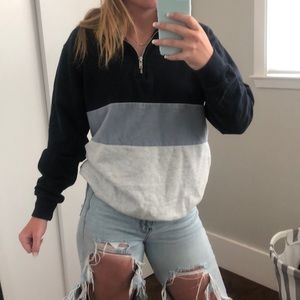 brandy melville quarter zip sweatshirt